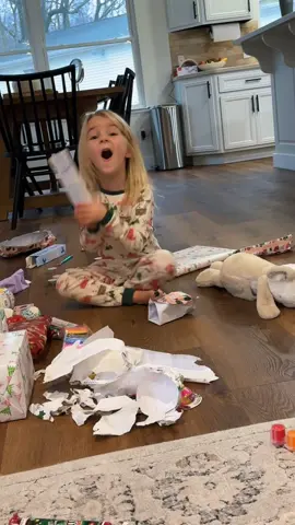 I’ve never seen someone so excited over a toothbrush 🤣💕 #giftreaction #kidsopeningchristmasgiftsreaction #merrychristmas #toddlertok 