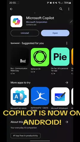 #microsoftcopilot is now on #android! 