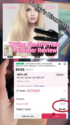 Elevate your grooming game with the Multifunctional Type C Rechargeable Hair Split End Clipper! Say goodbye to split ends and hello to sleek perfection✨ Checkout now!! #splitendsavior #groomingrevolution #automaticelectric #electrichairclipper #electrichaircurler #electrichaircutter #beauty #endyear #yearend #TikTokShopBlackFriday #TikTokShopCyberMonday 