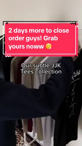 Last 2 days to order our jjk tees!😮‍💨  #jujutsukaisen #streetwear #StreetFashion #fashiontiktok #anime #animemerch #animecartel 