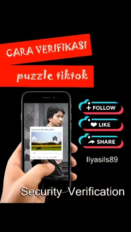 CARA MENGATASI VERIFIKASI PUZZLE #securityVerification#Tiktok# ilyasils89