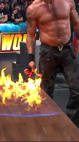 Don’t play with fire, unless you want to get burned! #aew #aewworldsend #allelitewrestling #prowrestling #nickwayne #christiancage #adamcopeland #tntchampionship 