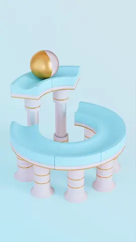 Mechanical carousel with glass-metal ball in Satisfying loop #satisfying #3dart #digitalart #fyp #oddly #3d #animation #asmr #relax #perfectloop #weird