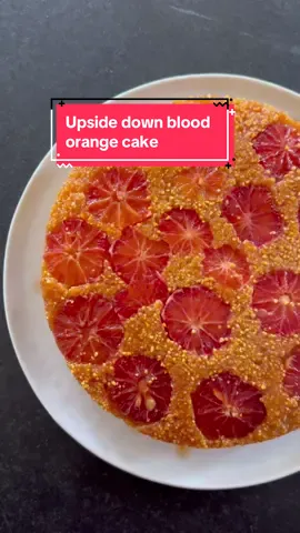 #gardentotable upside down blood orange cake 🍊 recipe: @NYT Cooking #citrus #garden 
