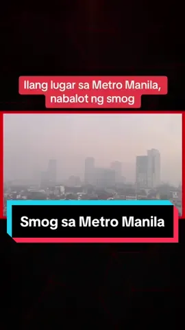 Nabalot ng #smog o makapal na usok ang ilang bahagi ng #MetroManila matapos ang pagsalubong sa #BagongTaon . #News5 #NewsPH #SocialNewsPH 