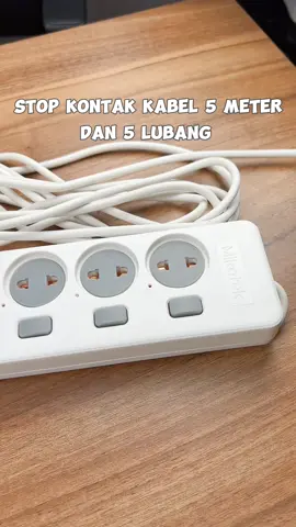 Cakep banget nih stop kontaknya, simple dan safety 😍 Pilihan panjang kabel dan jumlah lubangnya bervariasi ✨ #stopkontak #colokanlistrik #mikotek #saklar #elektronik 