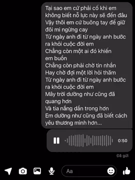 -Từ ngày anh đi, từ ngày anh bước ra khỏi cuộc đời em, chẳng còn một ai đó khiến em buồn... #roiemsegapmotchangtraikhac #karaoke #cover #lyric #xuhuong 
