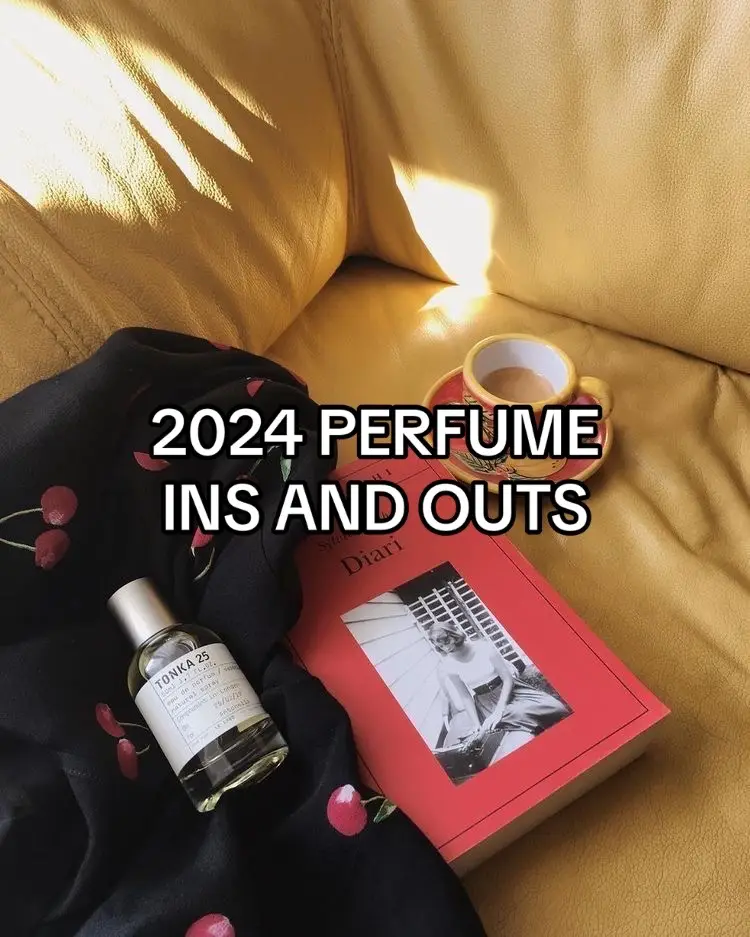 happy new year!!! feel free to comment yours down below 🤍 thank you to @possiblyperfume for the cool idea :)   #perfume #perfumetiktok #fragrance #aesthetic  #perfumetok #foryou #BeautyTok #2024 #2024insandouts 
