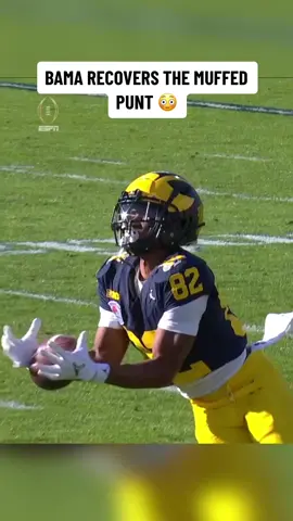 #cfb #cfp #alabama #michigan #punt #recover