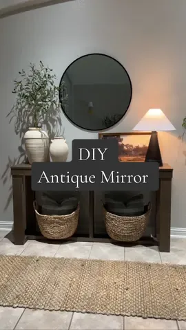 Replying to @Cin DIY Antique Round Mirror! 🪞🖤  I get so many questions on where my mirror is from! I got a black round 32” mirror from @target and glued a wood appliqué to the top and wah-la! All done! 💯🪞🔨 Such an easy DIY to upgrade a mirror in your home rather than buying another one! ✨🤍 🖤shop this post by clicking link in bio! 🫶🏼🔗 #alexandhome #DIY #diyhomedecor #diydecor #diyideas #diymirror #antique #antiquemirror #antiquemirrors #homedecor #upgrade #easy #homeupdates #homesweethome #vintage #vintagemirror #mirror #mirrors #entryway #entrywaymirror #howto #ａｅｓｔｈｅｔｉｃ #ltk #ltkhome #ltkseasonal #entrywayinspo #entrywaydecor #entrywaydesign #entrywayideas DIY, DIY antique mirror, round mirrors, diy home decor, easy DIY, home decor, entryway mirror, entryway, entryway inspo