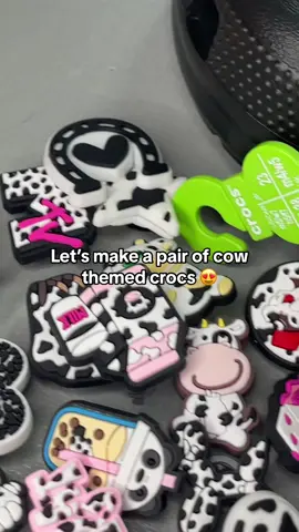 Finished product 🔥 or 🗑️? #cowtheme #cowthemecrocs #crocs #cowcrocs #cowprint #cowprintcrocs #paintedcrocs #customccrocs #cowjibbitz #croccharms #cowjibbitz #cowboy #cowgirl #customshoes #custom #customerservice #customshoes #customershoes #customize #painter #customizer #artist #smallartist #SmallBusiness #customersbelike #packanorder #business #art #mywork #nikecustoms #cowprintjibbitz 