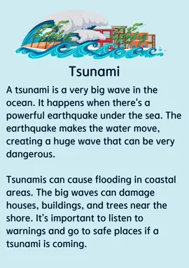 Tsunami #tsunami #earthquake #intheocean #thesea #hugewaves #damage #scary #staysafe #fyp #fory #english #englishlesson #englishclass #englishteacher #learnenglish #englishstories #dailyenglishpractice #dailyenglish 