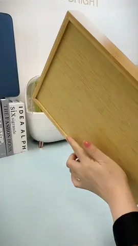 Japanese-style Mulit-purpose Wooden Storage Tray Bamboo Tea Tray with handle Wood Serving Tray Breakfast Fruit