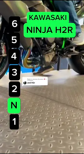 Replying to @Jeremy_Duvoisin 🇨🇭 Maximum speed for each gear on a Kawasaki Ninja H2R #moto #motorcycle #kawasakininja #h2r #topspeed #gearshift #bikelife #etmatrix 