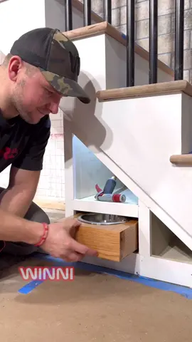 DOG BOWLS Under our Stairs! Start to finish. #remodel #construction #homerenovation #realestate #design #entrepreneur #interiordesign #hardwork #woodworking #renovation #homedecor #tools #DIY #carpentry #work #asmr #designer #homemade 