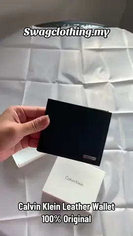 Original Calvin Klein Leather Wallet - Ready Stock - 100% Original  #calvinklein #calvinkleinmalaysia #dompetlelaki #menwallet #fyp 