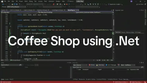 Coffee Shop Project using .Net C#. Activity namin ito and wala po siyang back end. #computerscience #programming #coding #it #fypシ 
