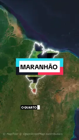 Esse é o estado do Maranhão ❤️ #mapas #geografia #curiosidades #maranhao #geomapasbr #sãoluismaranhão 