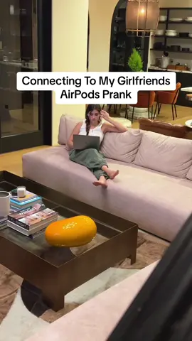 How Scared Did My Girl Look 1-10 #funny #airpods #pranks #scared #couplecomedy 