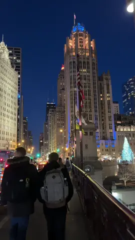 Chicago at night #usa #illonois #walk #night #city 