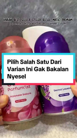 Pengharum ruangan stella matic refill, secret lavender dan japanese sakura. Lagi ada promo terbatas jangan sampai kehabisan #BeliLokal #pengharumruangan #pengharumruanganmurah 