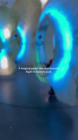 Seaglass carousel in battery park.  Magic moments in the city.  #batterypark #seaglasscarousel #explorenyc #explore #magicalmoment 