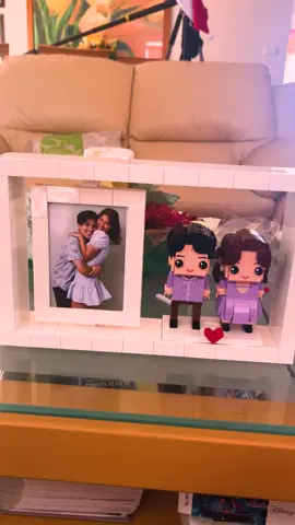 anniversary gift for the lego obsessed partner 🤍 he loved it 😚 #minebrick #date #fyp 