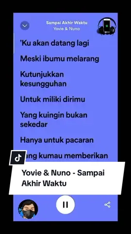 Yovie & Nuno - Sampai Akhir Waktu #fyp #liriklagu #musik #yovieandnuno #liriklaguviral #lyrics #fulllirik #fulllyrics 