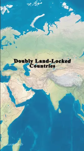 Countries that are doubly landlocked.  #knowledge #demographics #geography #mapping #map #fyp #fypシ #liechtenstein 