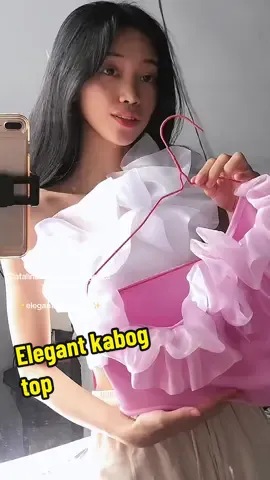 #eleganttops #birthdayoutfit #pageantoutfit #partyoutfit #eventootd #dyosachallenge #organzatop #uniquetop 