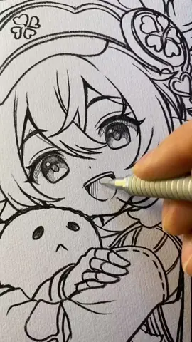 Klee #sketch #sketchdaily #draw #drawing #GenshinImpact #klee #artist #evansketch #艾文绘画 #fyp 