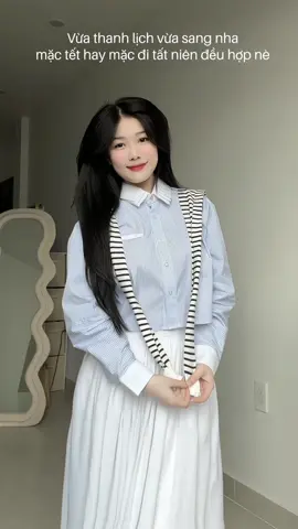 Tết xinh nhẹ nhàng ✨❤️#viral #fyp #review #outfit 