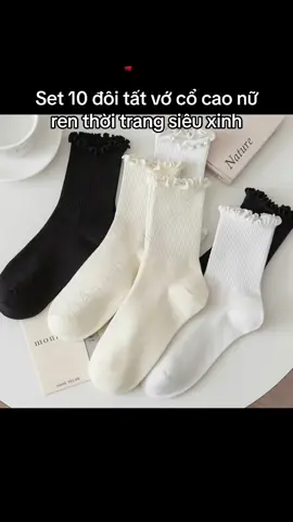 Set 10 đôi tất #xuhuongtiktok #viraltiktok #thoitrang #thudong2023 