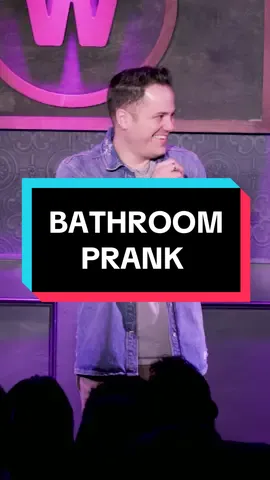 Bathroom prank #standup #comedy #funny #jokes #crowdwork #standupcomedy #comedian #pranks #fyp #jeffarcuri 