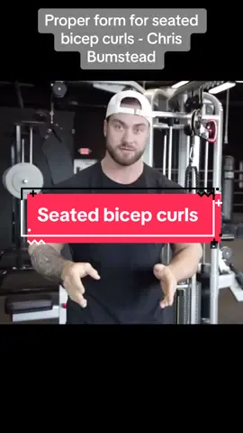 Seated bicep curl form - Chris Bumstead. Full video ➡️ https://youtu.be/51zzhEn8DxM?si=wF2253nDKKOn4Lq5 #fyp #gym #lifting #GymTok #foryou 