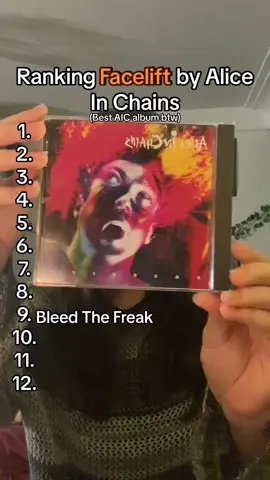10/10 album one of my all time favorites (all the songs are really  great but i just had to rank them) #aliceinchains #facelift #faceliftaliceinchains #grunge #ranking #1990 #laynestaley #jerrycantrell #mikestarr #seankinney #mikeinez 