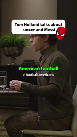 Spiderman talks about the greatest superhero of all time #futbol #football #tomholland #messi #argentina