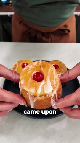 Pineapple Upside Down Cinnamon Rolls Ingredients below (makes 5) INGREDIENTS 1/2 can of sliced pineapples 5 maraschino cherries 5 cinnamon roll Grands 1/4 cup butter 1/2 cup brown sugar 1/4 cup of the reserved pineapple liquid