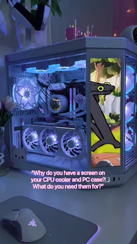 It’s useful, trust ✌🏼 PC Case: @Hyte Y70 Touch CPU Cooler: @NZXT Kraken Elite 360 RGB #GamingSetup #nzxt #hyte #pcbuild #gamingpc #fyp 