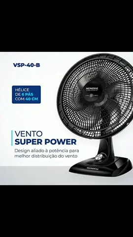 Ventilador de Mesa 40cm Super Power, Mondial, Preto/Prata Segue para mais detalhes  https://amzn.to/41MykTQ
