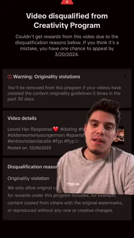 This App Is A Joke ! #tiktok #originality #disqualified #creatorsupport #fyp #fypシ 