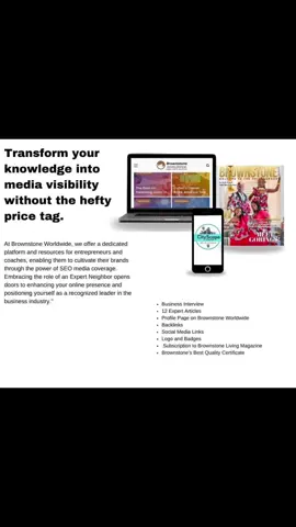 Welcome to Brownstone Worldwide. Join us for The Year of The Neighbor. In so many ways we are giving you more content and more value you can use in the new year! Join us on the journey ! Wanna advertise, write, submit products for reviews? We gotchu! Get the media kit at BrownstoneWorlide.com #mediacompany  #blacknews #blackmedia #magazinepublisher #publisher #news 