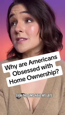 Why are we SO obsessed with owning a home? Maybe it’s got something to do with our vision of the “American Dream,” dating allllllll the way back to the founding of this country. Or maybe I just like the Sims… Is it time to rethink this American Dream? #homeownership #homeowner #americandream #america 