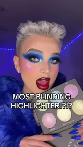 trying out the your highlighter is too bright palette from marylia scott cosmetics ✨ how do we feel about this one guys? #highlighter #makeup 