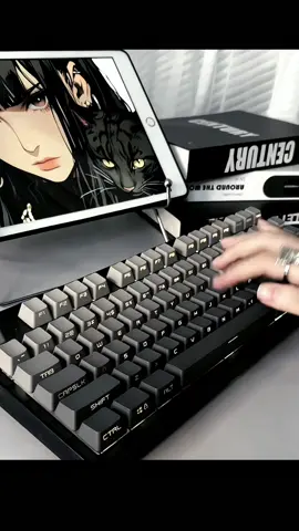 MK870 Quick Silver Switch/Fade Black🖤🤍😶#fyp #fypシ゚ #keyboard #mechkeyboard #trend #keyboardsounds #setup 