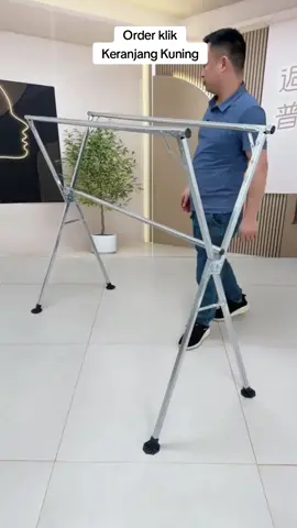 Jemuran Baju Lipat Stainless Steel Jemuran Pakaian Anti Karat Kuat #jemuranbaju #jemuranlipat #jemuranantikarat #fypindonesia 