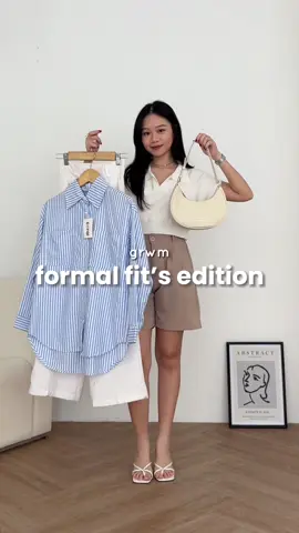 formal fit’s versi stripe shirt, walaupun simple tp tetep stylish😎✨ #outfitideas #outfitinspo #styleinspo #stylingideas #formaloutfit #outfitngantor #gayaditiktok 
