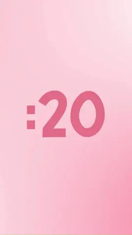 Pink Ombre - 20 Second Countdown Timer #animation#countdowntimer #countdown#stopwatch