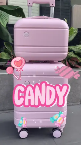 🍭 น่ารักที่สุดในรุ่นต้องยกให้ Candy น้องใหม่ของเราเท่านั้น 🥰 กดสั่งในตระกร้าได้เลยน้า🛒👇🏼#BaggageLuggage #กระเป๋าเดินทาง #จะเดินทางคิดถึงเรา #Candy 