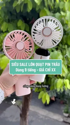 Quạt tích điện cầm tay pin khủng, 1 lần sạc dùng 9 tiếng, giá sale vài chục cành thôi cả nhà ơi #T #quattichdien #quattichdienmini #quattichdiendoimoi #goojodoq #phukiencongnghe #dochoicongnghe #thietbicongnghe #xuhuong #xuhuongtiktok 